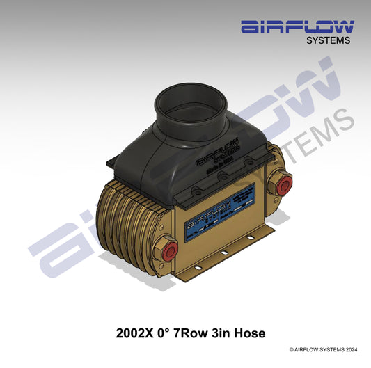 2002X 0° 7Row 3in Hose Oil Cooler Duct