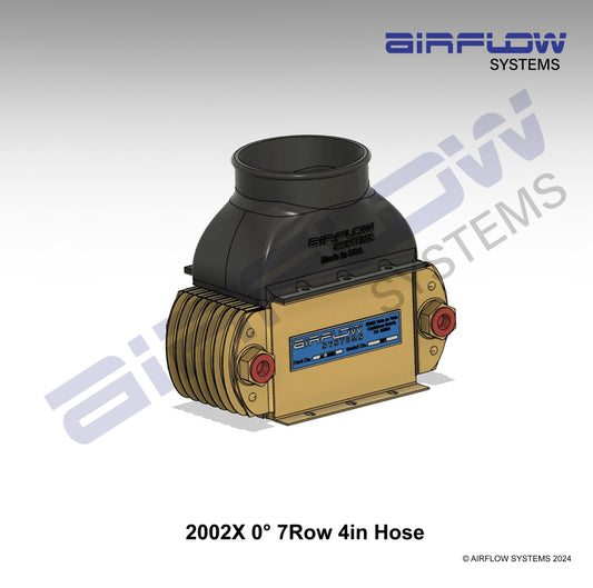 2002X 0° 7Row 4in Hose Oil Cooler Duct