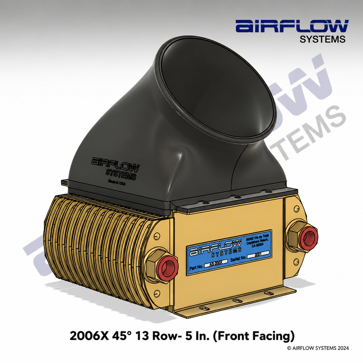 2006X 45 Degree 5 IN. Duct- Front Facing (Standard Size)