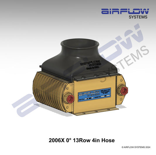 2006X 0° 13 Row 4in Hose Oil Cooler Duct