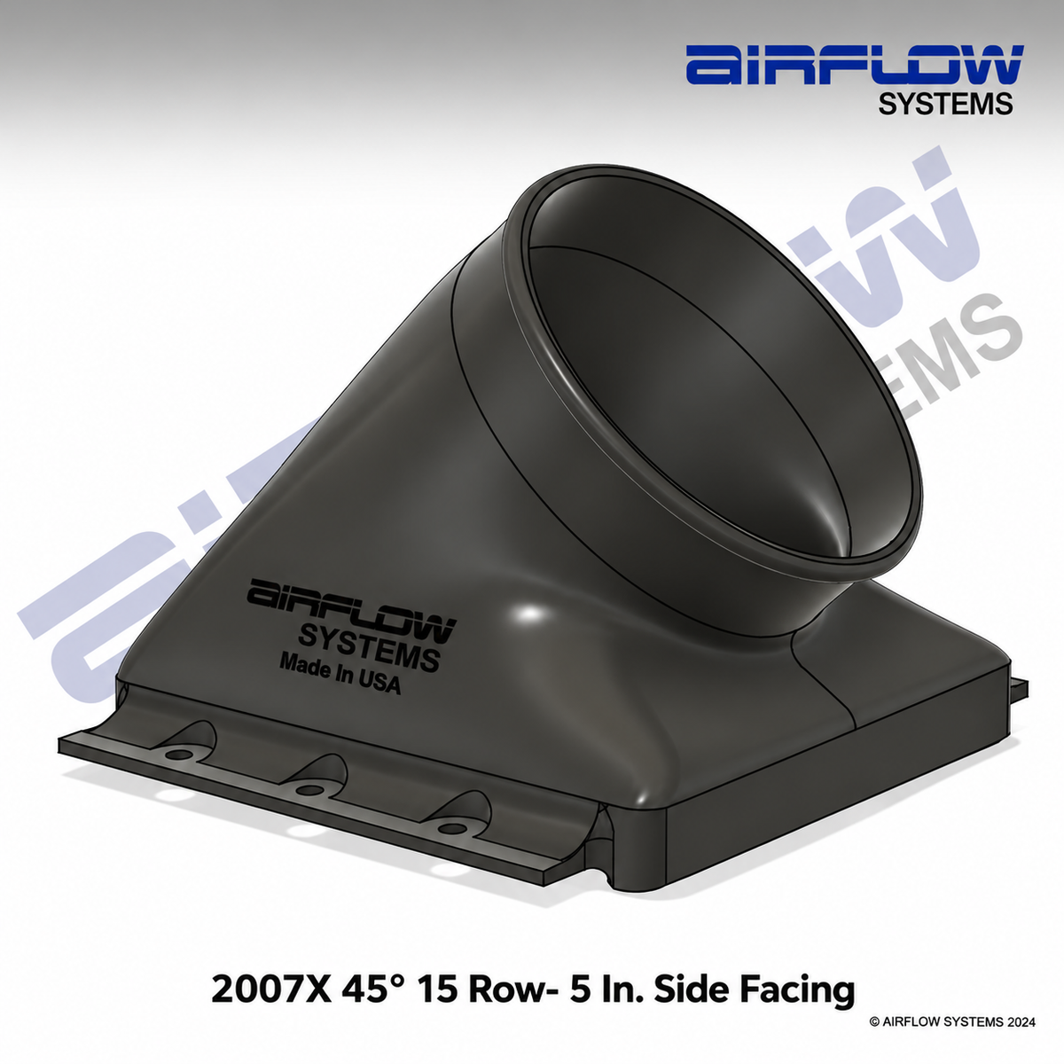 2007X 45 Degree 5 IN. Duct- Side Facing