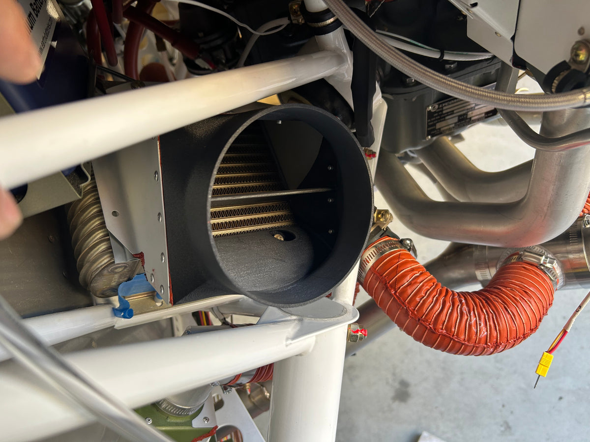 ASDP5-06 Oil Cooler Inlet Duct – Van's Aircraft 5" SCAT Tubing Adapter