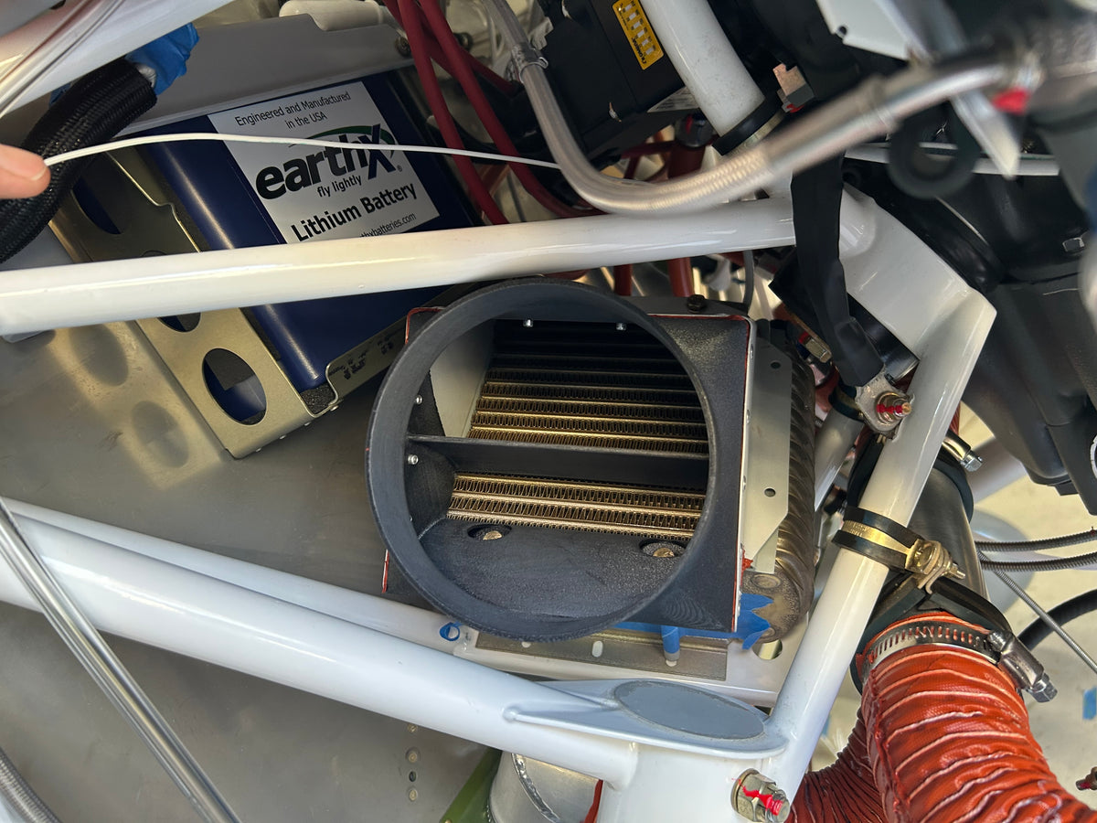ASDP5-06 Oil Cooler Inlet Duct – Van's Aircraft 5" SCAT Tubing Adapter