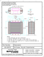 2007X X-Series Aircraft Oil Cooler